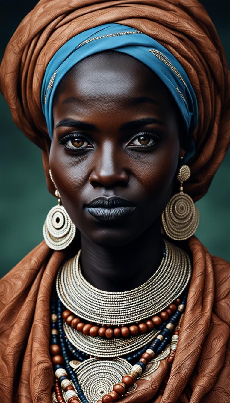 A Hyperrealistic Portrait of Sudanese Beauty