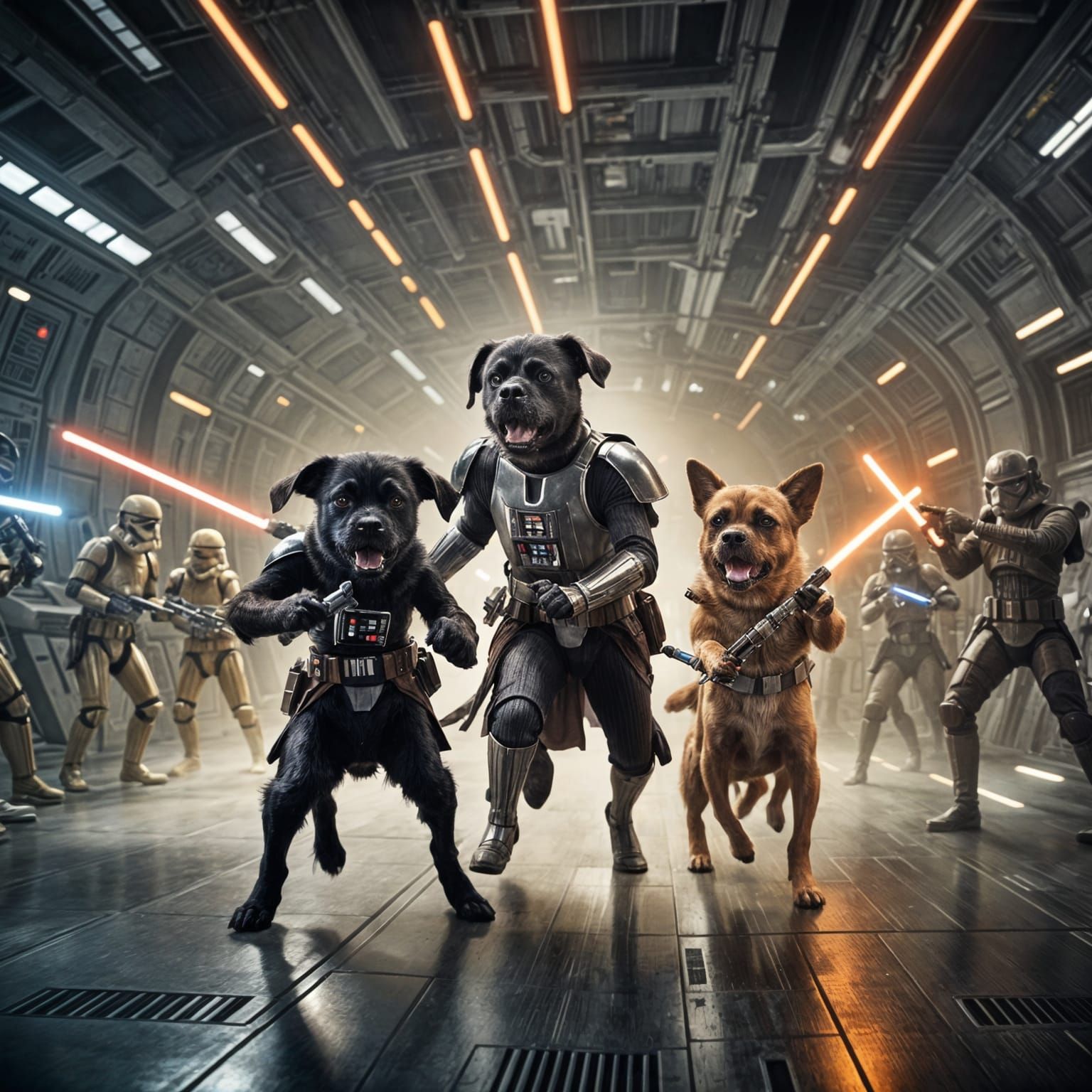 Dogs in Epic Space Battle