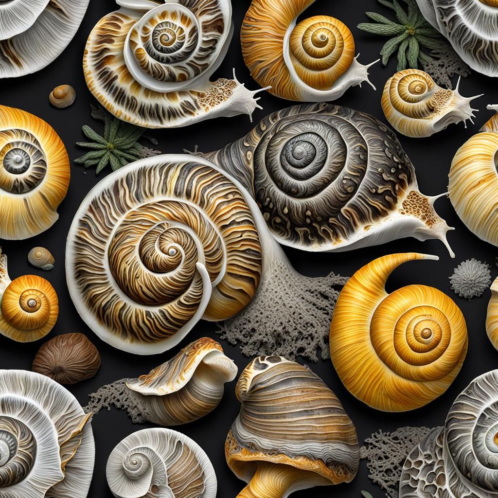Hyperrealistic Snails and Slugs in a Lush, Diverse World