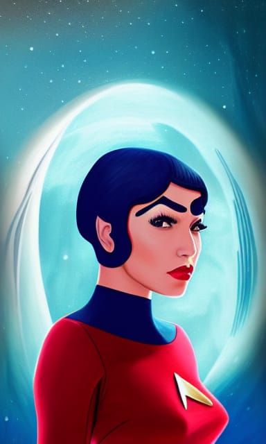 Epic Egyptian Princess in Iconic Space Suit