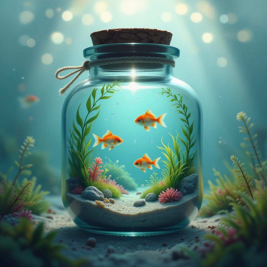 Underwater Kingdom in a Jar: Romantic Realism
