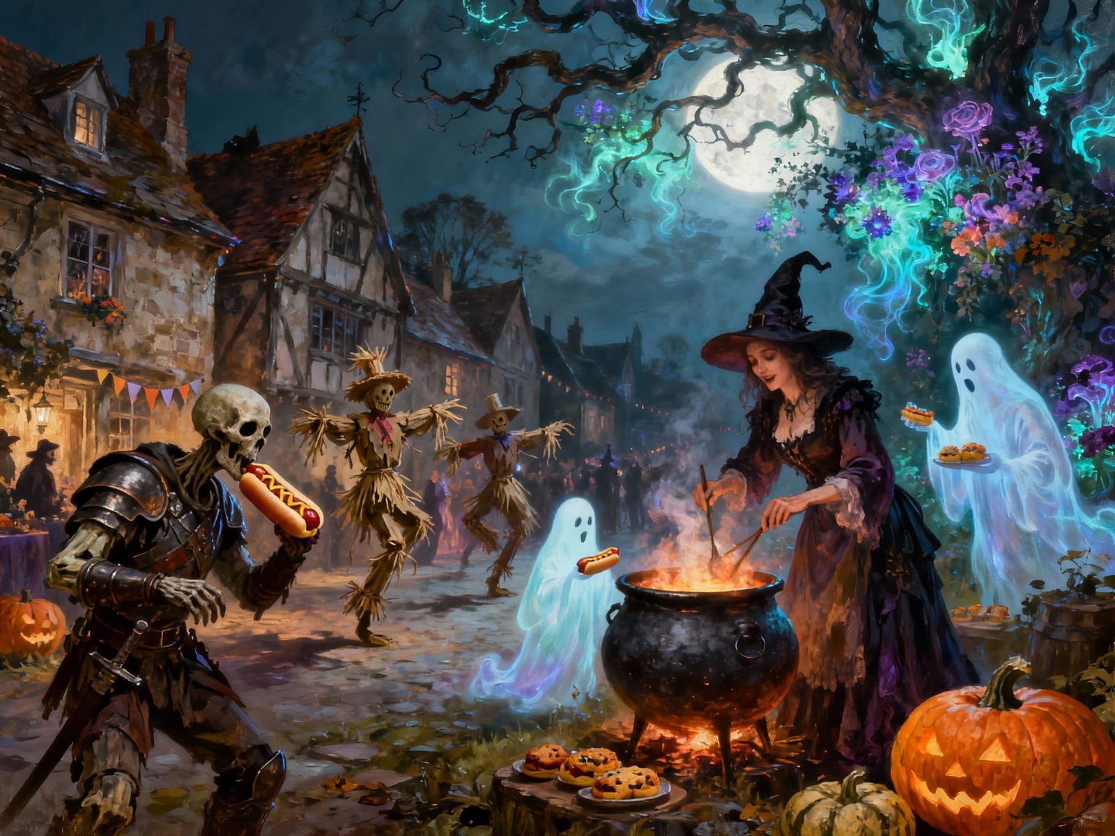 Undead Harvest Festival in Enchanting English Village
