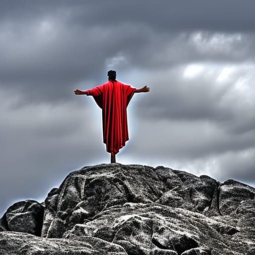 Jesus Christ as the Ultimate Superhero in Hyperrealistic Det...