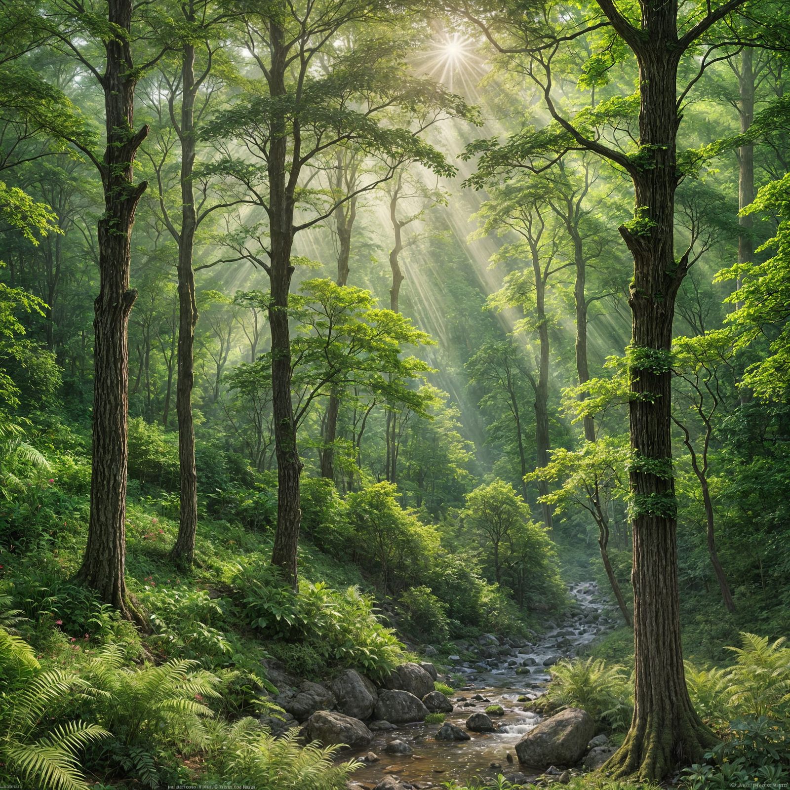Morning Sunshine in the Great Smoky Mountains