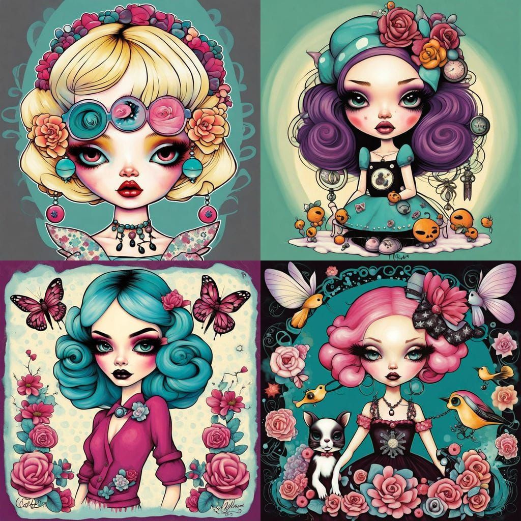 Vibrant Digital Art in Expressionist Style