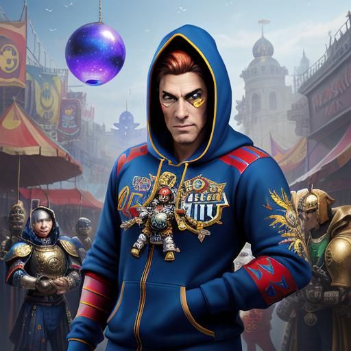 3 different video game characters in carnival and circus sty...