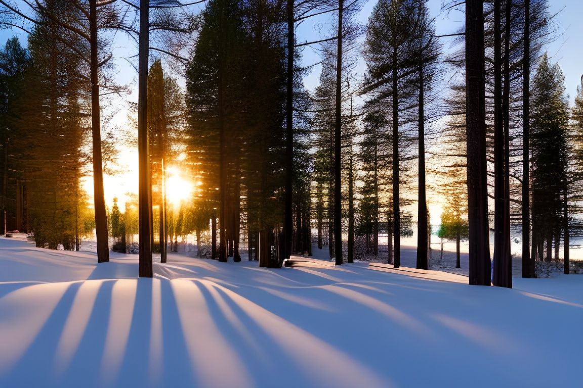 Scandinavian Winter Landscape Inspired by Romanticism