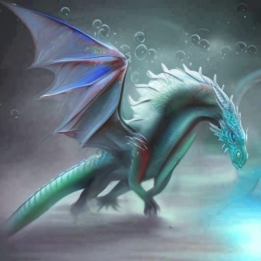 Draconic Forelegs in Symmetrical Fantasy Action Painting