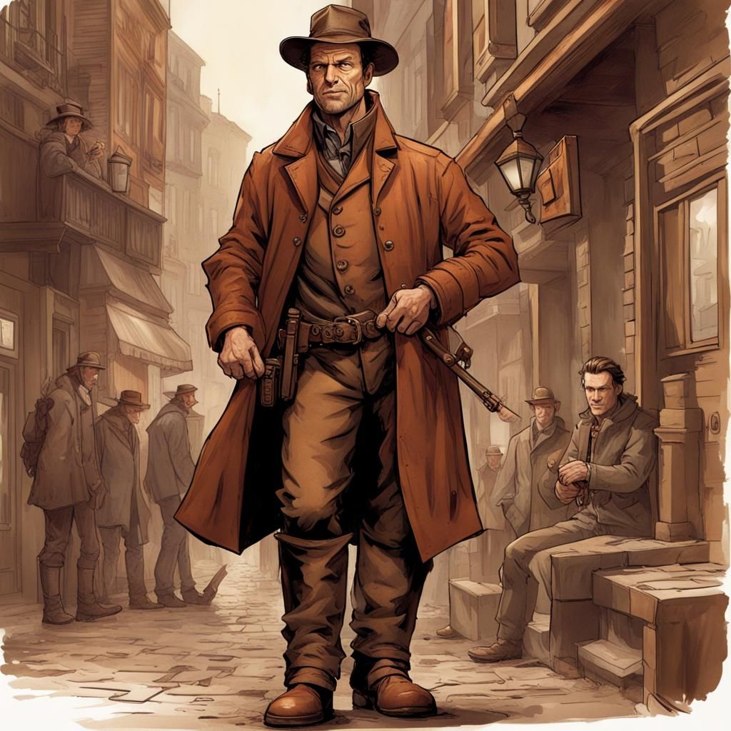 Sam Vimes: Gritty Copper Amidst City Streets