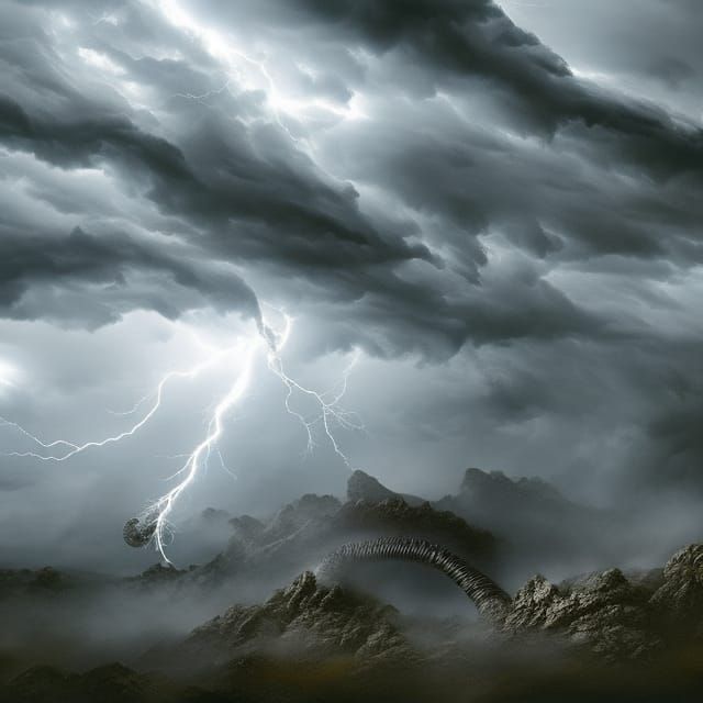 Lightning Dragon in Elemental Storm