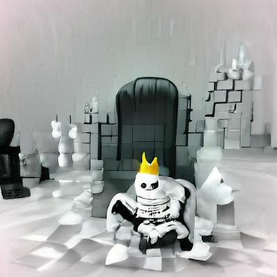 The White King Falls in a Monochromatic Realm of Despair