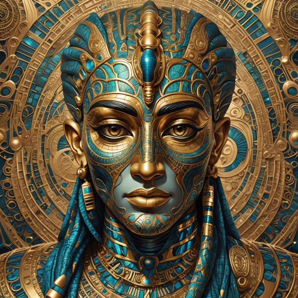 Ancient Egyptian God Apophis in Celestial Splendor