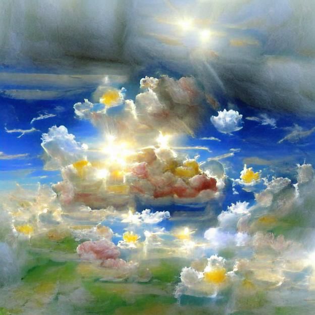 Heavenly Morning Sunshine in Soft Focus