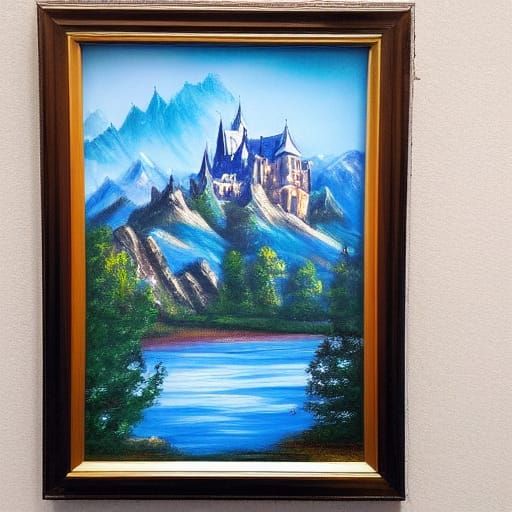 Castle Painted by Bob Ross