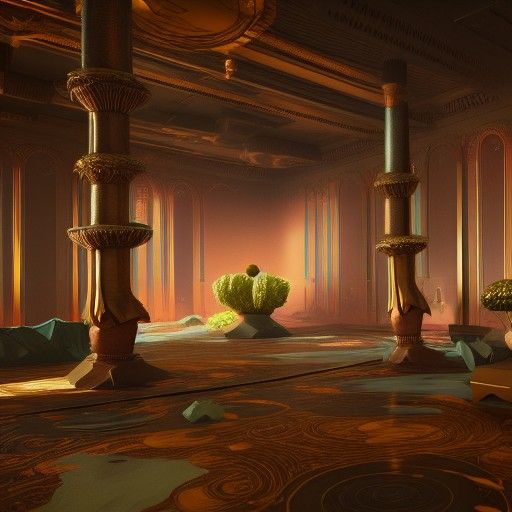 Mystical Interiors: Fantastical Room in Deep Color