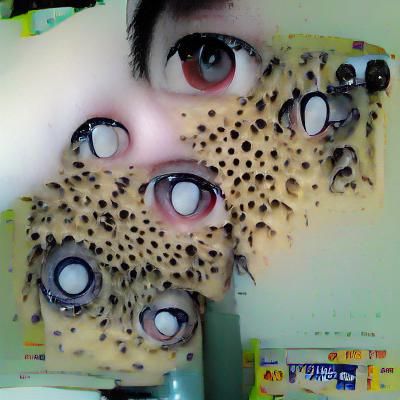 Surreal Ball of Spherical Orbs in a Psychedelic Haze