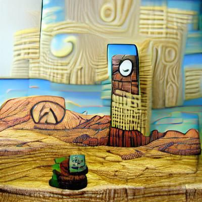 Monolith in the Desert