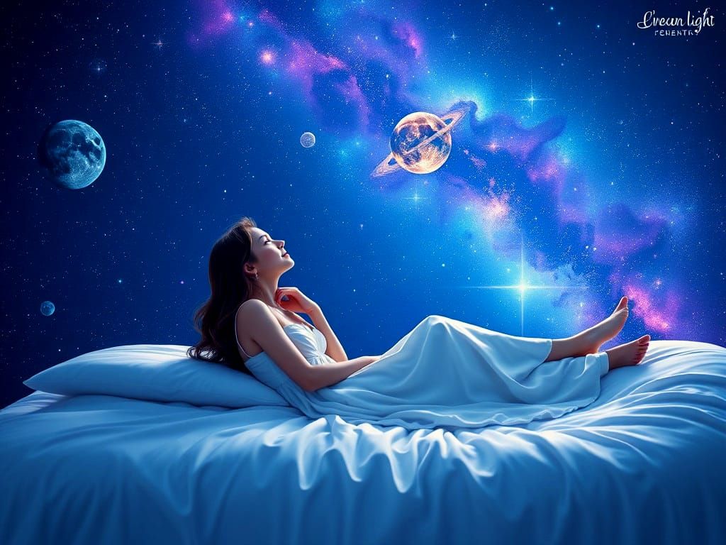 Cosmic Dreamscape in Soft, Starry Night