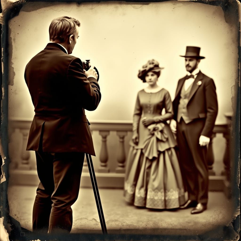 Victorian Photographer Captures a Tintype Portrait