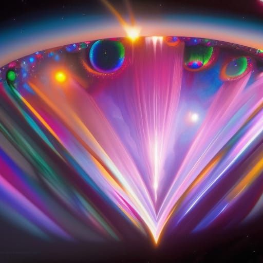 Epic Cosmic Diamond in Brilliant Holographic Illumination