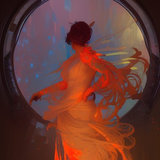 Vibrant Celebration Concept Art in Triadic Colors