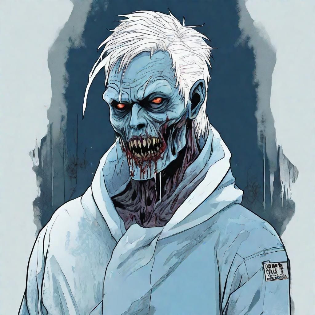Cryostasis Zombie in Art Punk Style