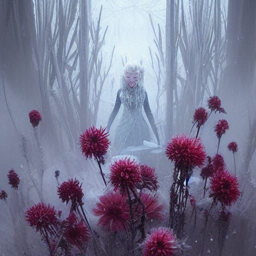 Icy Flowers in Sinister Style
