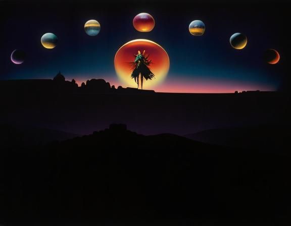Barsoom: A Princess of Mars in Ukiyo-e Style