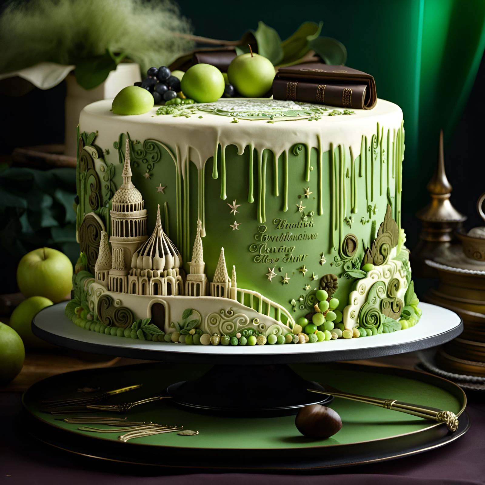 Scrapbook Cake: Dark Fantasy Matte Painting