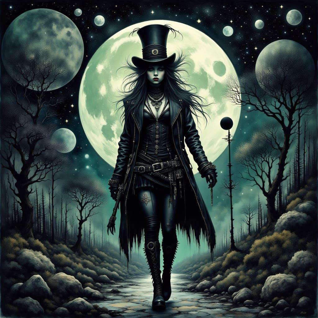 a bioluminescent Moon ..