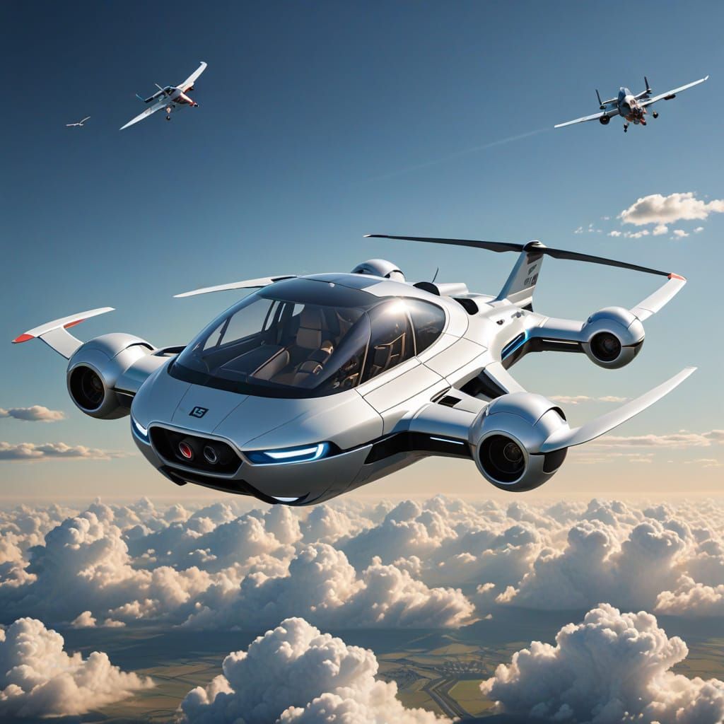 A Futuristic Toy Soars Through the Air