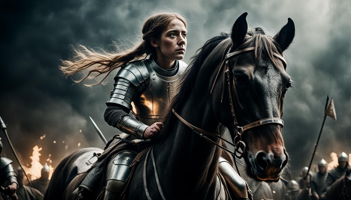 Joan of Arc Leading Battle Charge