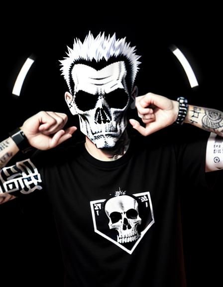 Punk Rock T-Shirt Design: Stencil Art