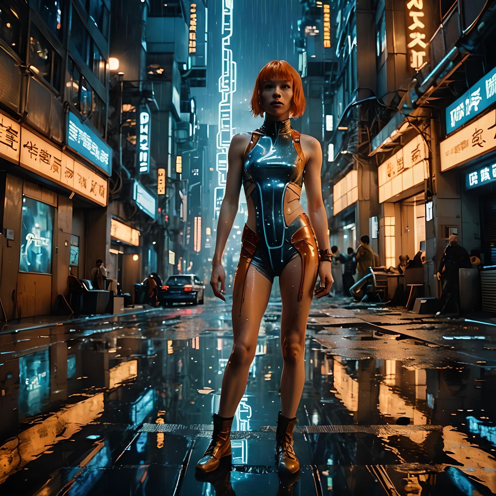 Leeloo from Fifth Element: Cinematic Film Still