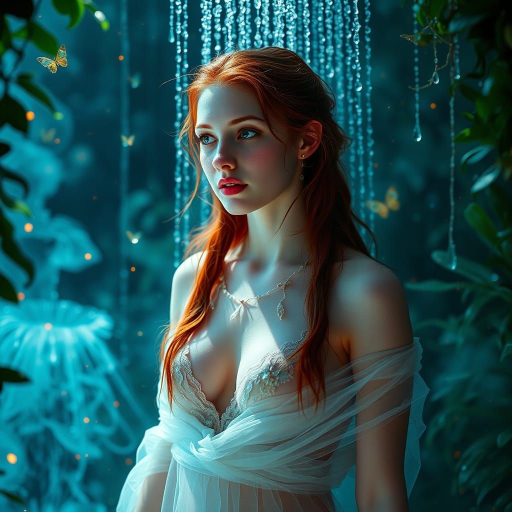 une femme rousse