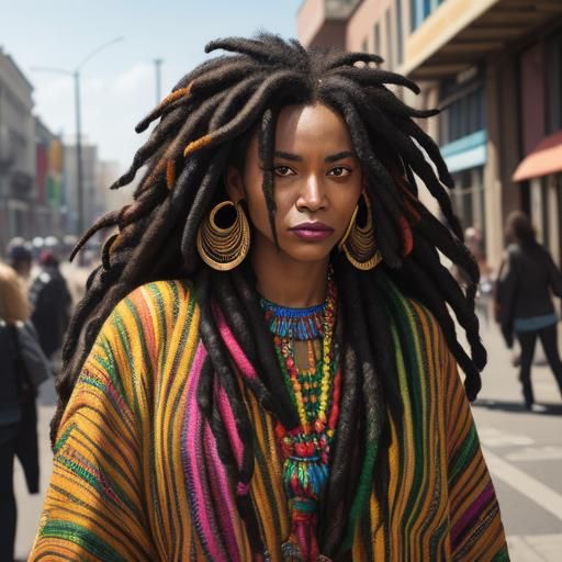 Embracing Rasta Women in Vibrant Comic Book Art