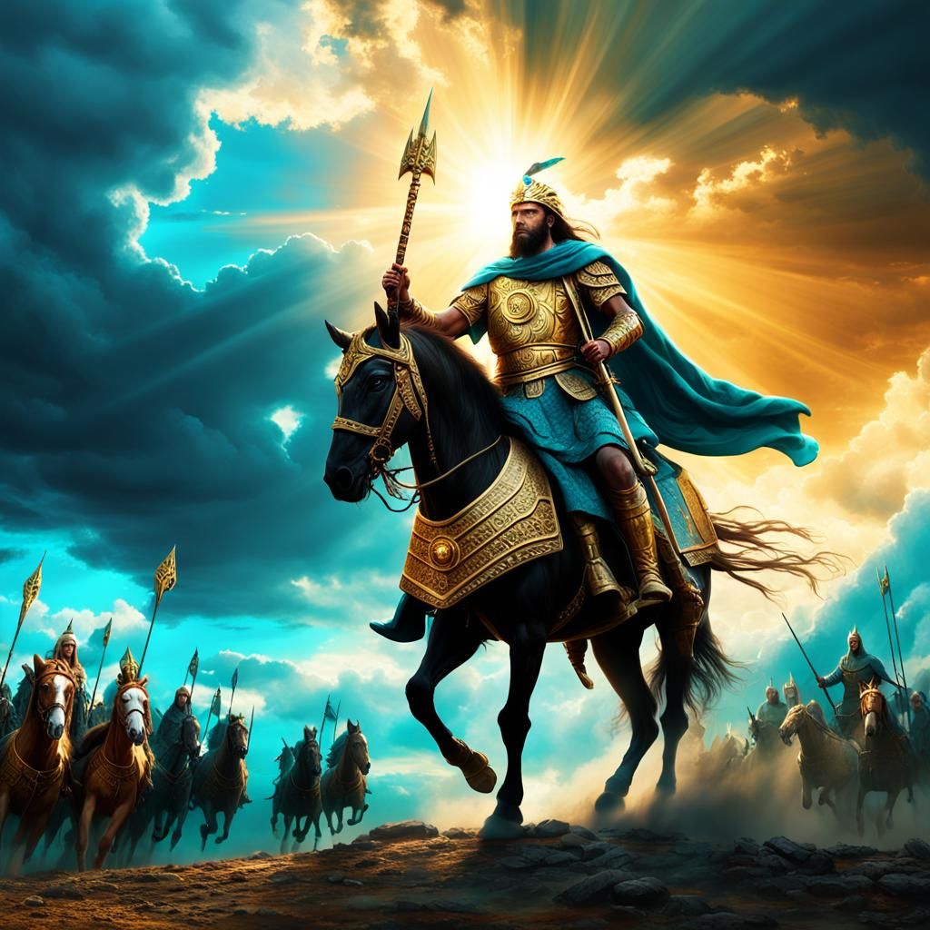 Ancient Warrior King Defends Israel from Enemy Chariots