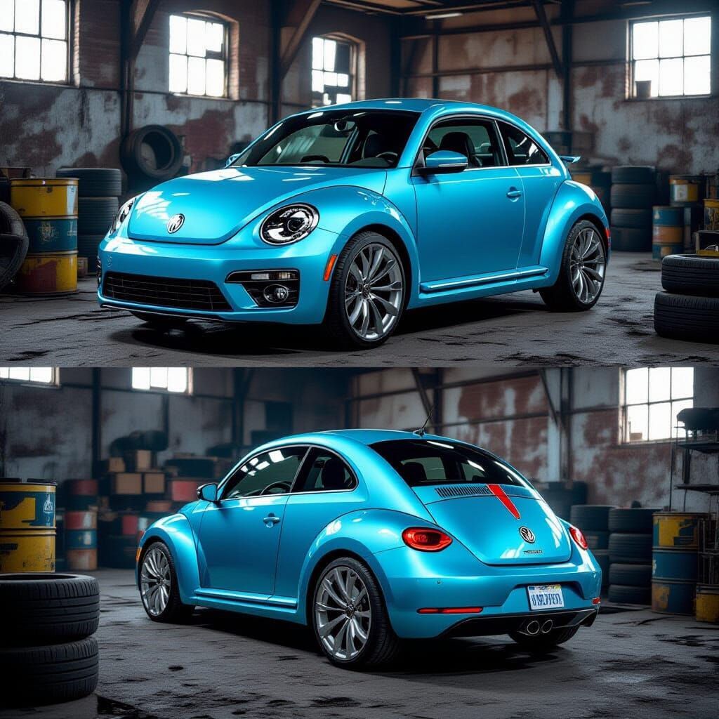 Futuristic Car Concepts in Abandoned Workshop