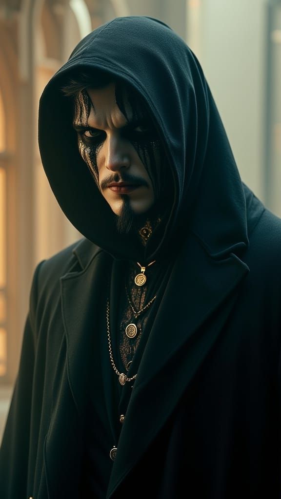 Barnabas Collins Portrait in Gothic Horror Style