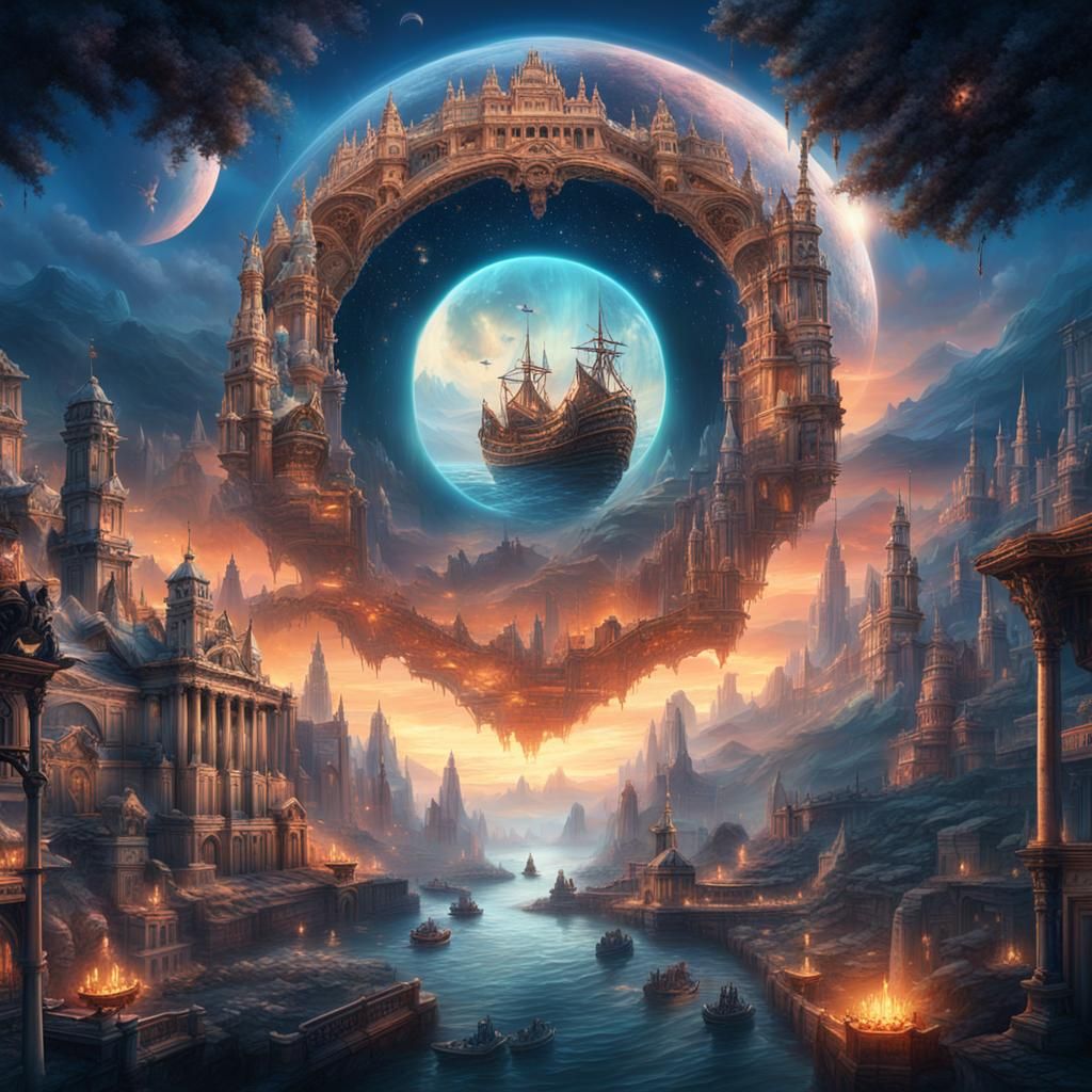 Dramatic Digital Matte Painting of an Unknown Subject