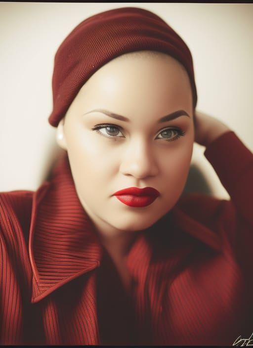 "Mildred" - Vintage/40s Inspired/Portrait Art