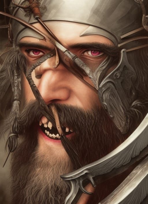 King Leonidas of Sparta: Digital Illustration