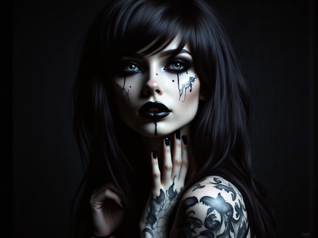 Ethereal Figure with Unusual Color Palette