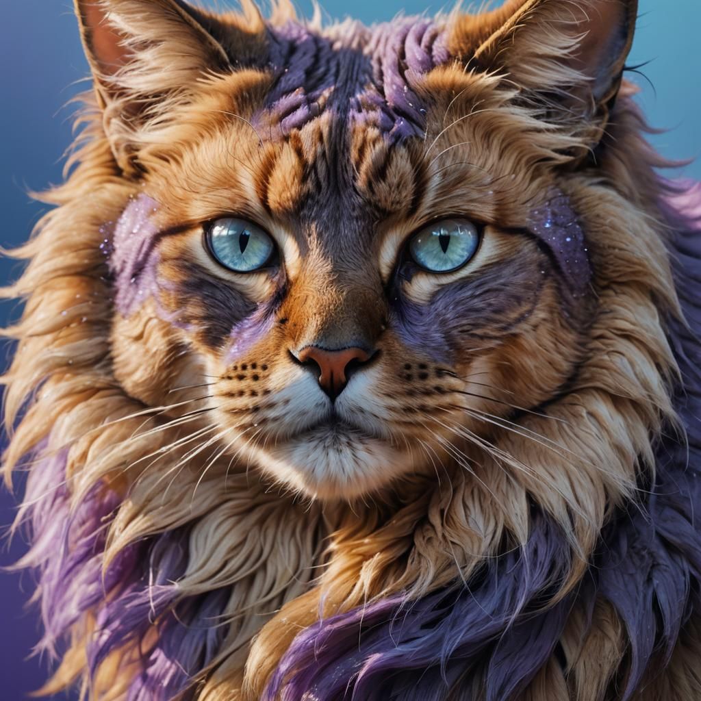 Woman Morphs into Cat: Hyper-Realistic Digital Art