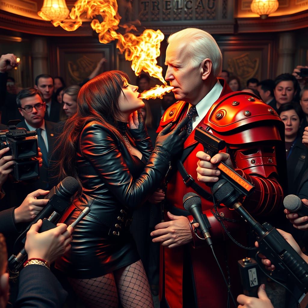 Surreal Political Satire: Goth Barmaid and Fire-Breathing Fi...
