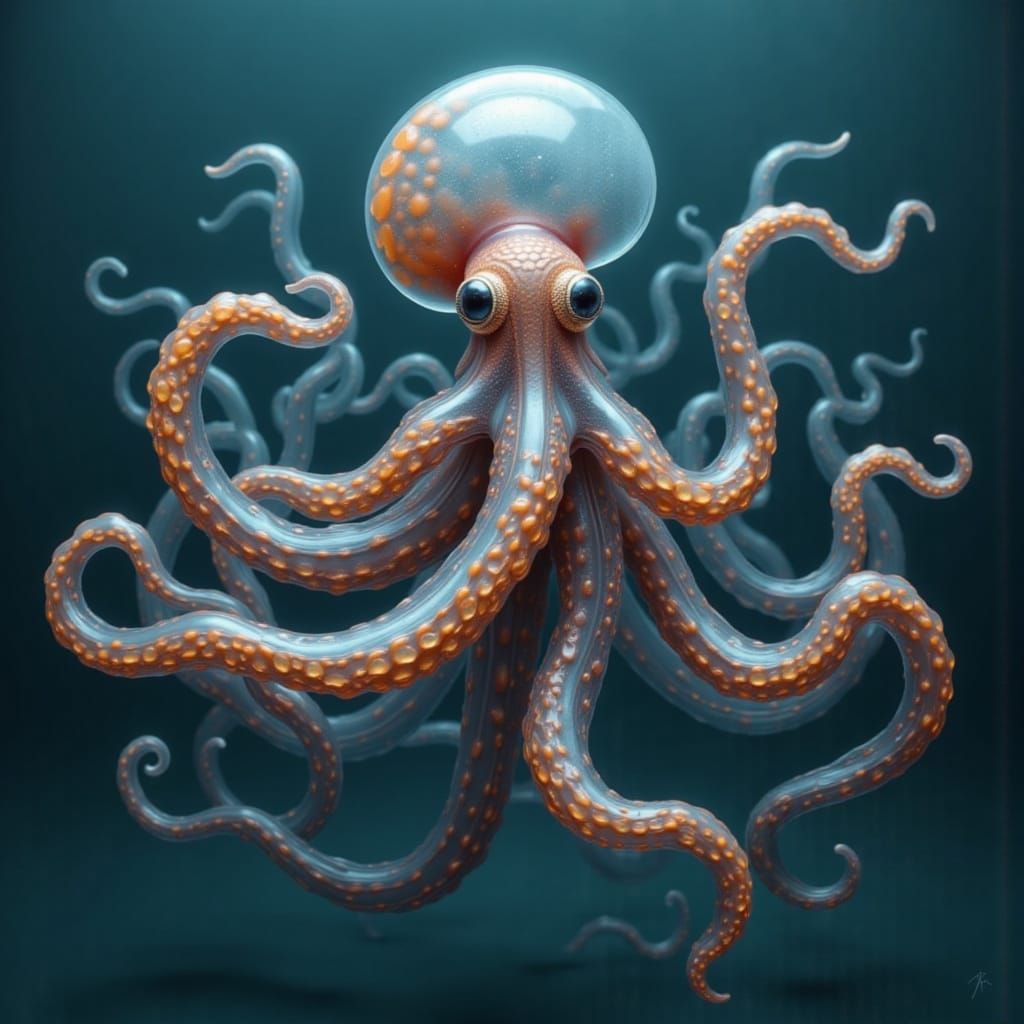 Trendy Pet Octopus with Big Eyes