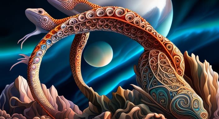 Gaia Harmonics: Australian Flora and Fauna in Fractal Style