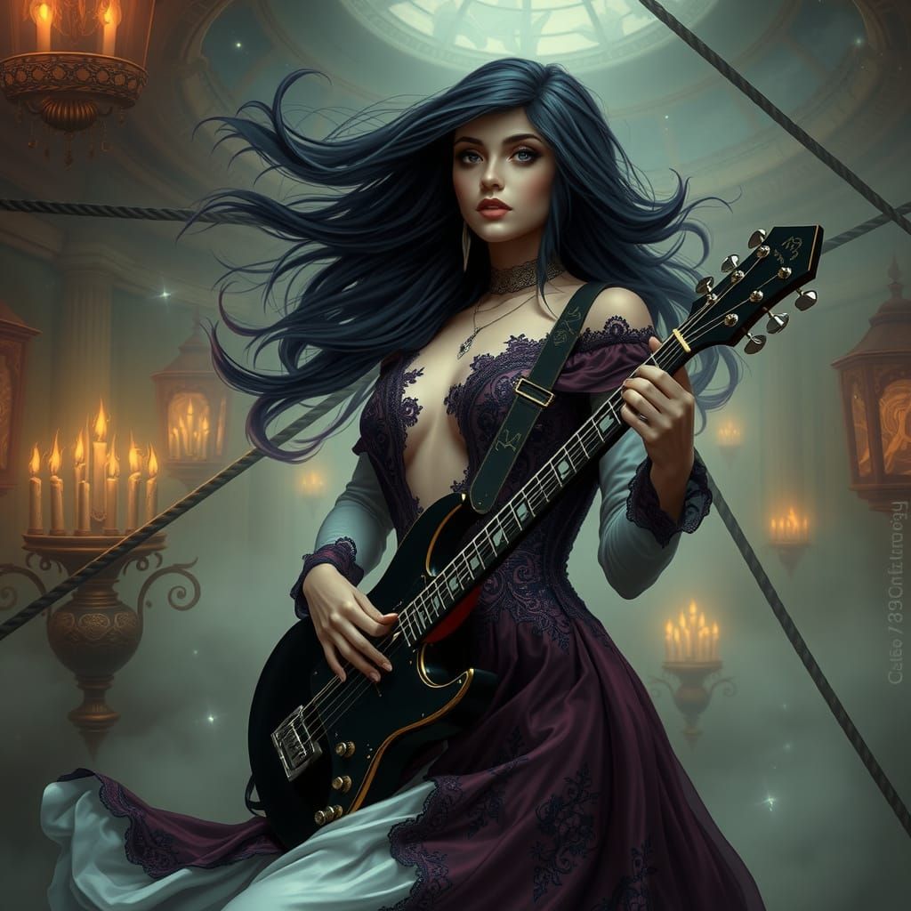 Ethereal Siren of Gothic Fantasy