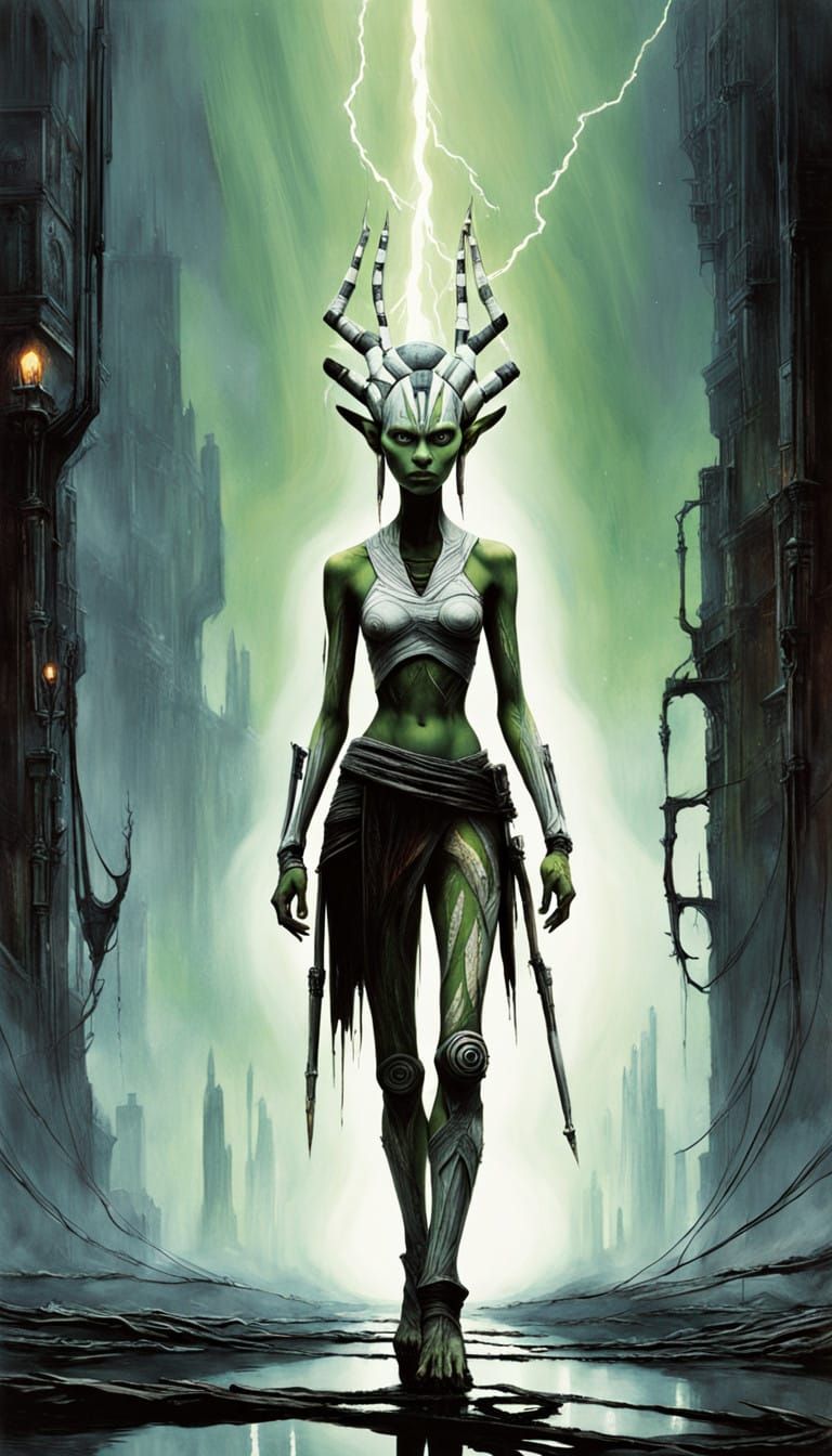 Cybernetic Ahsoka as Gothic Monster