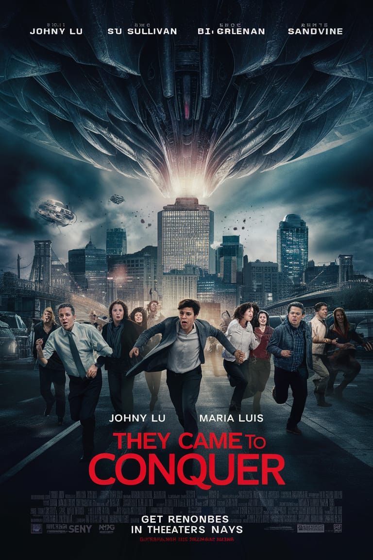 a movie poster for a new sci-fi blockbuster tittled They cam...